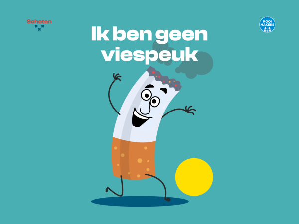 GAS-boetes voor sigarettenpeuk op de grond