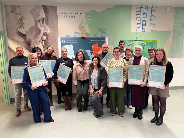 Groepsfoto van burgemeesters