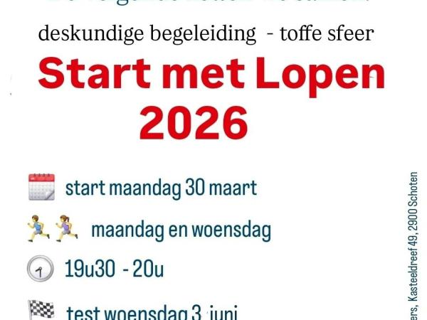Start Met Lopen 2026 © SAV