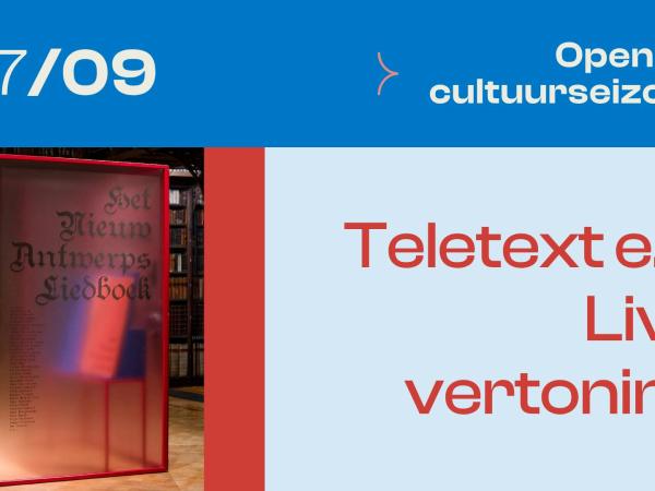Opening Cultuurseizoen: presentatie ‘Het Nieuw Antwerps Liedboek’ © Bibliotheek Schoten