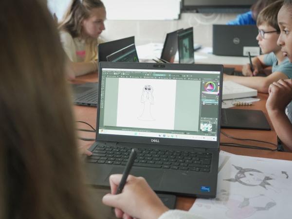 De DigiArt studio © Skillz vzw