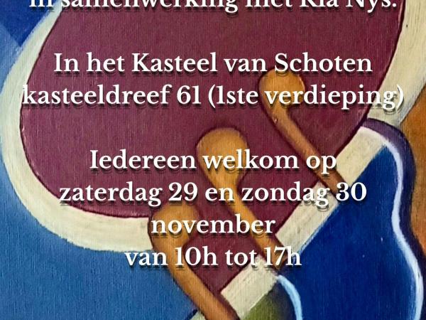 Groepstentoonstelling Kunstatelier ‘t Palet met de schildersgroep van Ria Nys © Kunstatelier ‘t Palet Lesley De Ridder