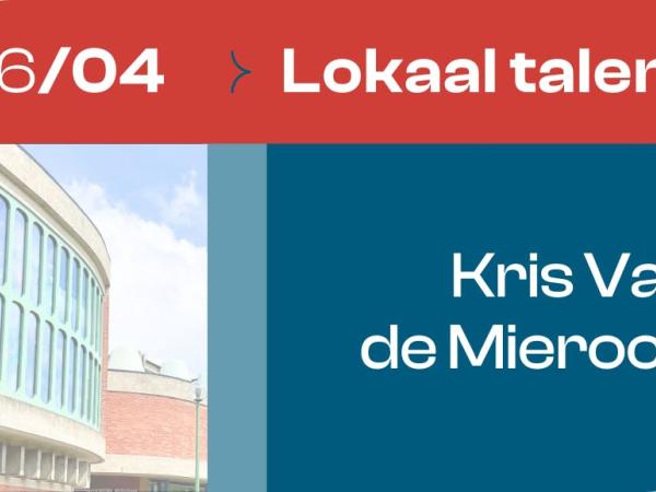 Lokaal talent: Kris Van de Mieroop @ de Braembib © Bibliotheek Schoten