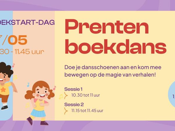 Prentenboekdans - Boekstart-dag © Bibliotheek Schoten