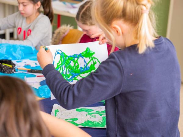 Het schilderatelier © Skillz vzw