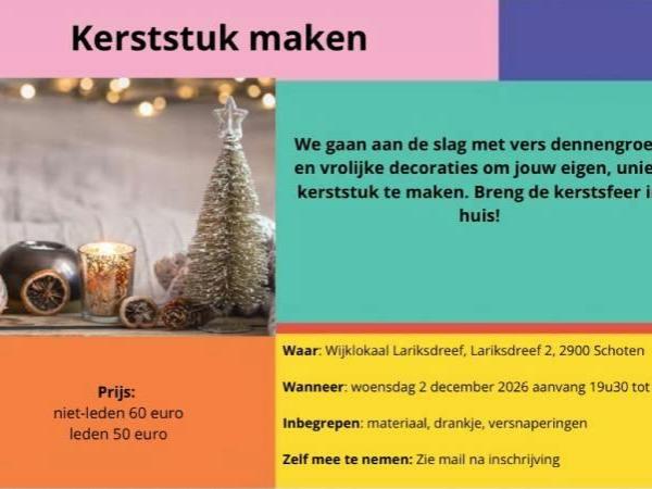 Kerststuk maken © Ferm Schoten